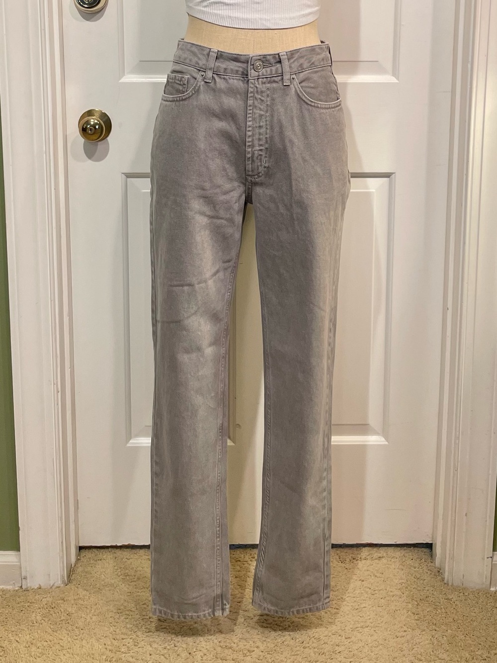 Urban Outfitters BDG Straight-Leg Gray Jeans
